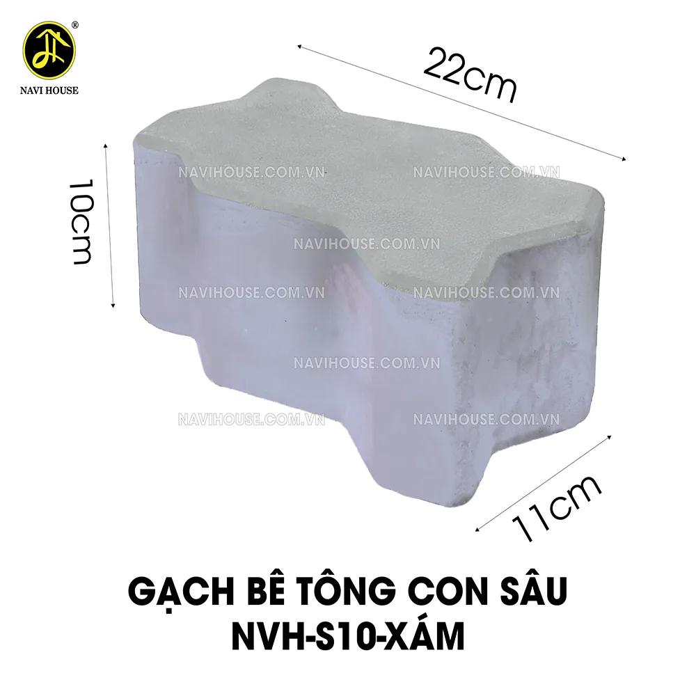 GẠCH BÊ TÔNG CON SÂU NVH-S10