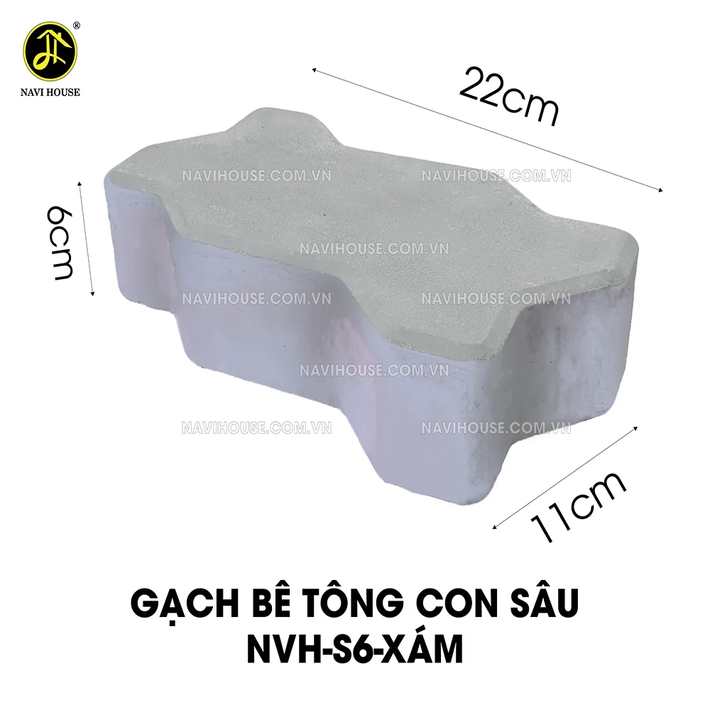 Gạch bê tông con sâu Navi House