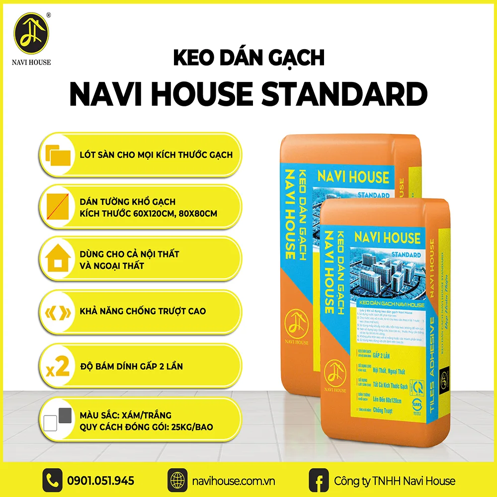 Keo dán gạch Navi House Standard
