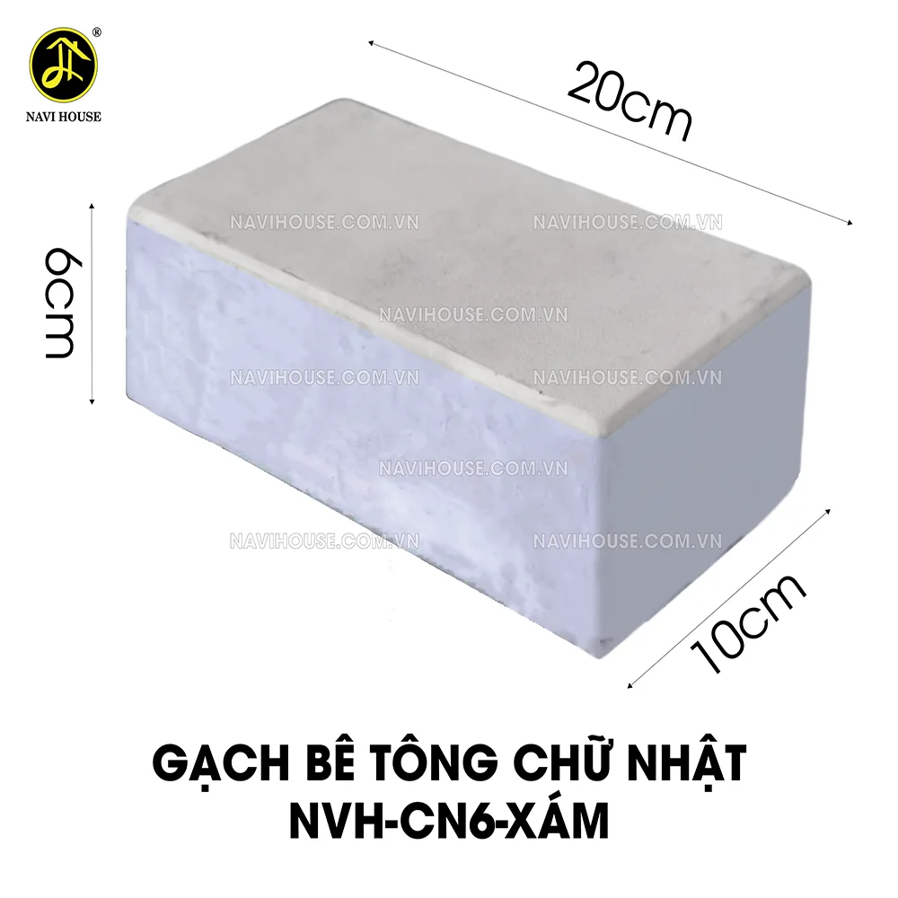 GẠCH BÊ TÔNG CHỮ NHẬT NVH-I6
